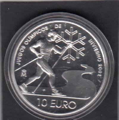 Beschrijving: 10 Euro  W-OLYMPIC SKI CROSS-COUNTRY
